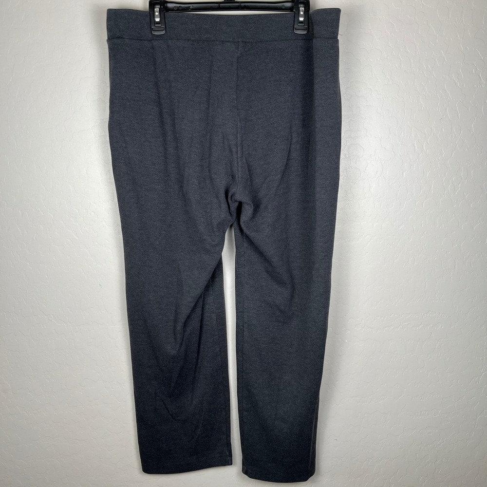 Croft‎ & Barrow Lounge Pants Womens L Gray Drawstring Stretch Knit Comfy Casual - Picture 2 of 8